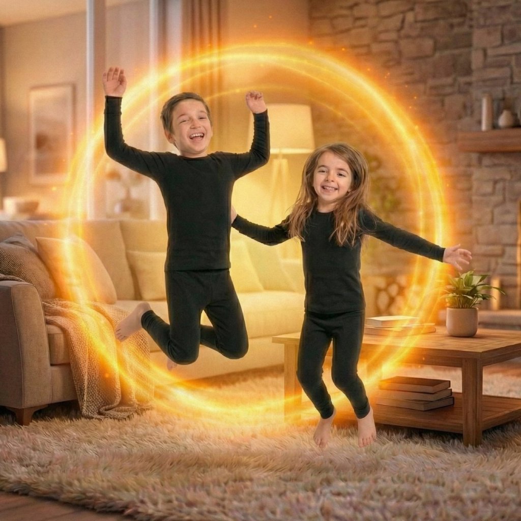 Conjunto Roupa Térmica Peluciada Blusa e Calça Segunda Pele Infantil Juvenil Unissex Tamanho 4 ao 16