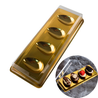 10 Unidades - Embalagem para kit degustação 50 g - Dourado. Forma BWB 14340 em Oferta na Shopee