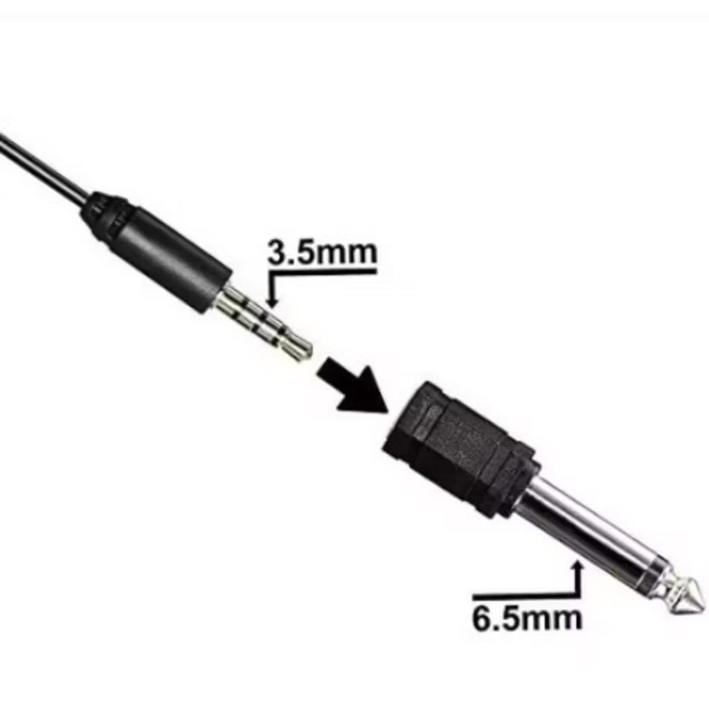 Microfone de Lapela Profissional Cabo 6 Metros Celular P2 Instrumentos P10 Presilha Camisa