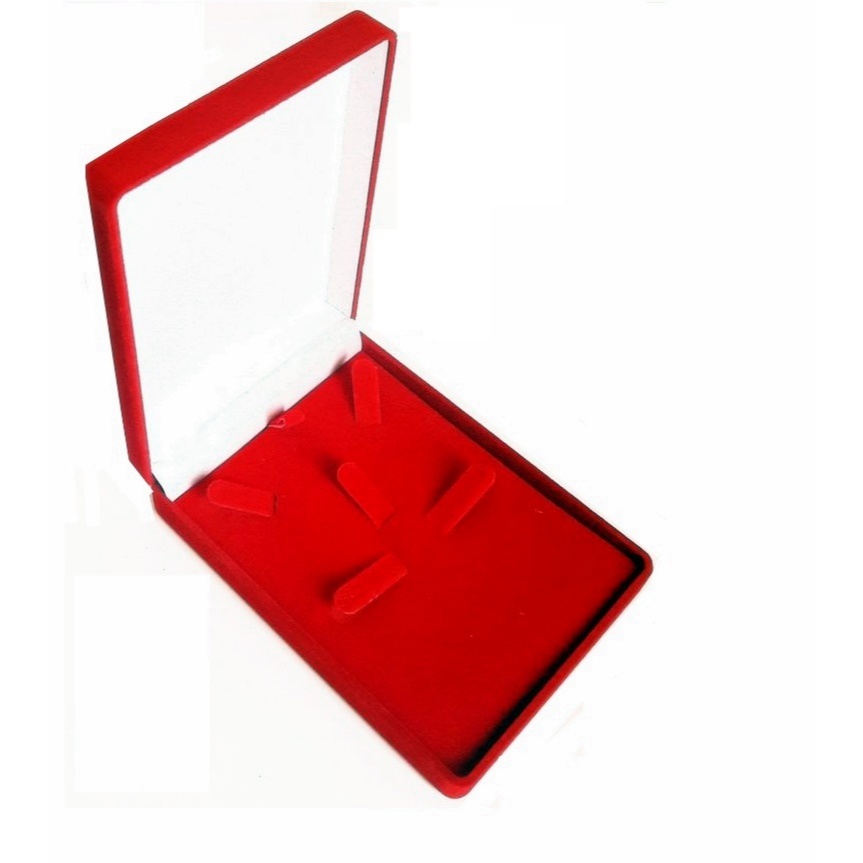 Caixinha Estojo Embalagem Joias Caixa de Veludo Conjunto Brinco Corrente Colar Anel 12x9cm (15ES) 1 unidade