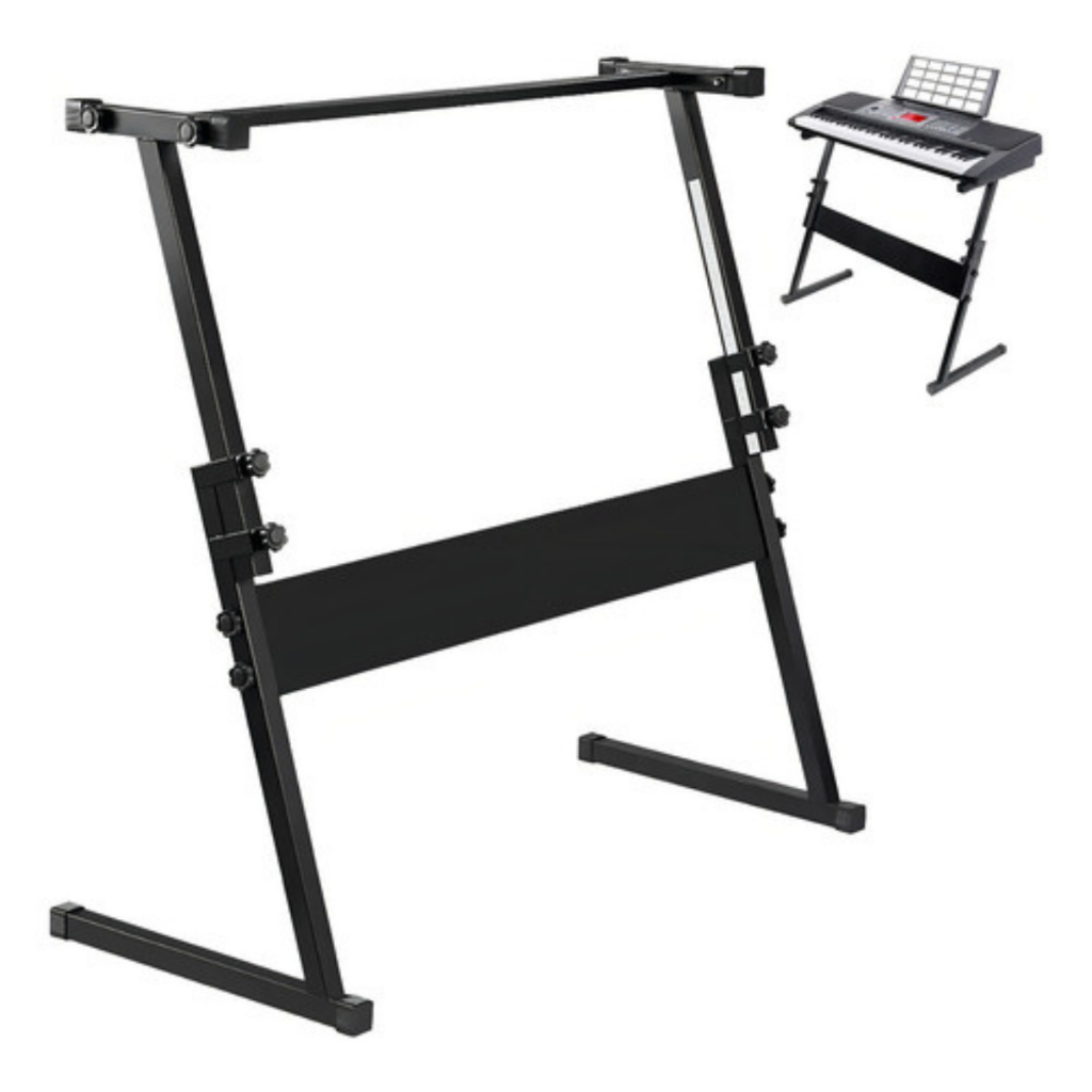 Suporte de Teclado em Z Musical Rack Estante Apoio Piano Pedestal Resistente Forte