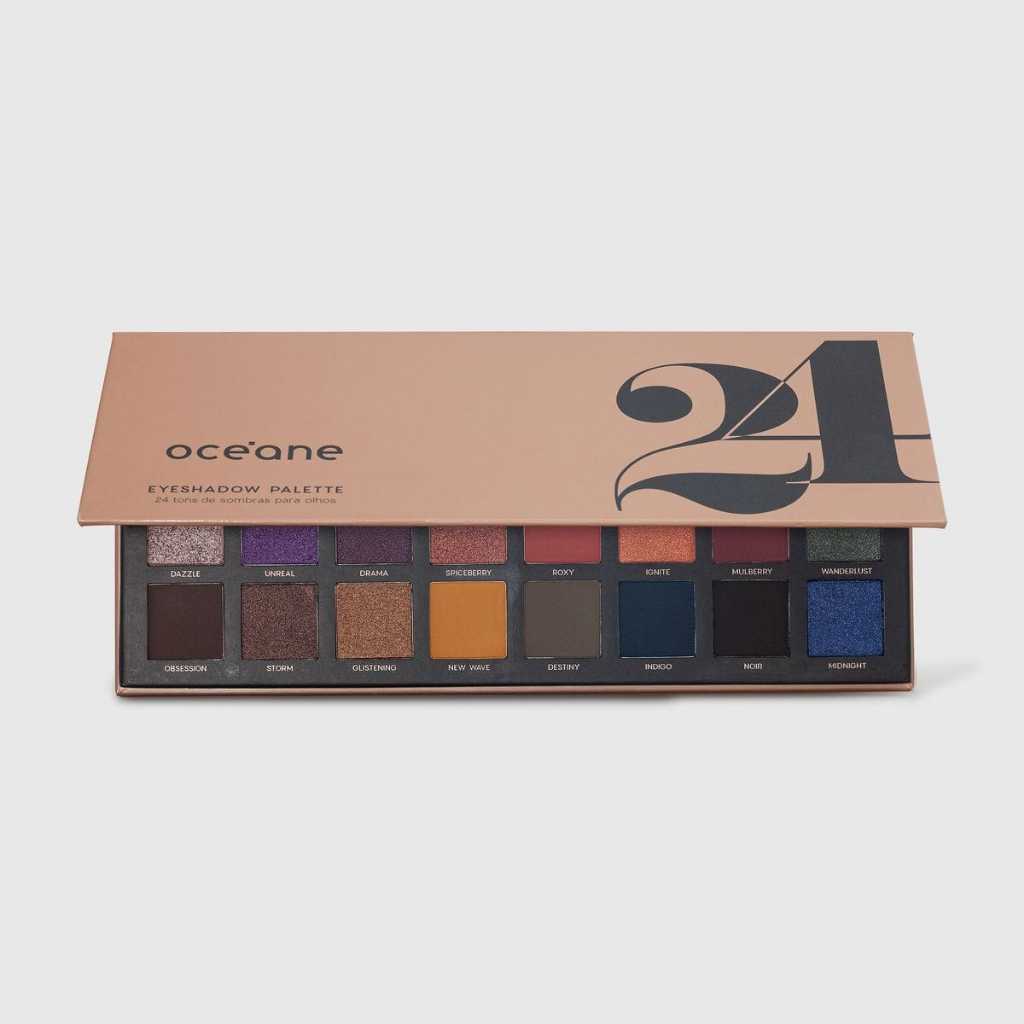 Paleta de Sombras 24 Cores Océane - 24 Eyeshadow Palette 28g