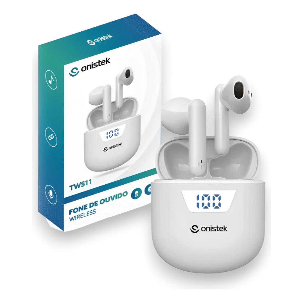 Fone de Ouvido TWS11 Bluetooth 5.3 In-ear Gamer Wireless Lazer Esporte Jogos