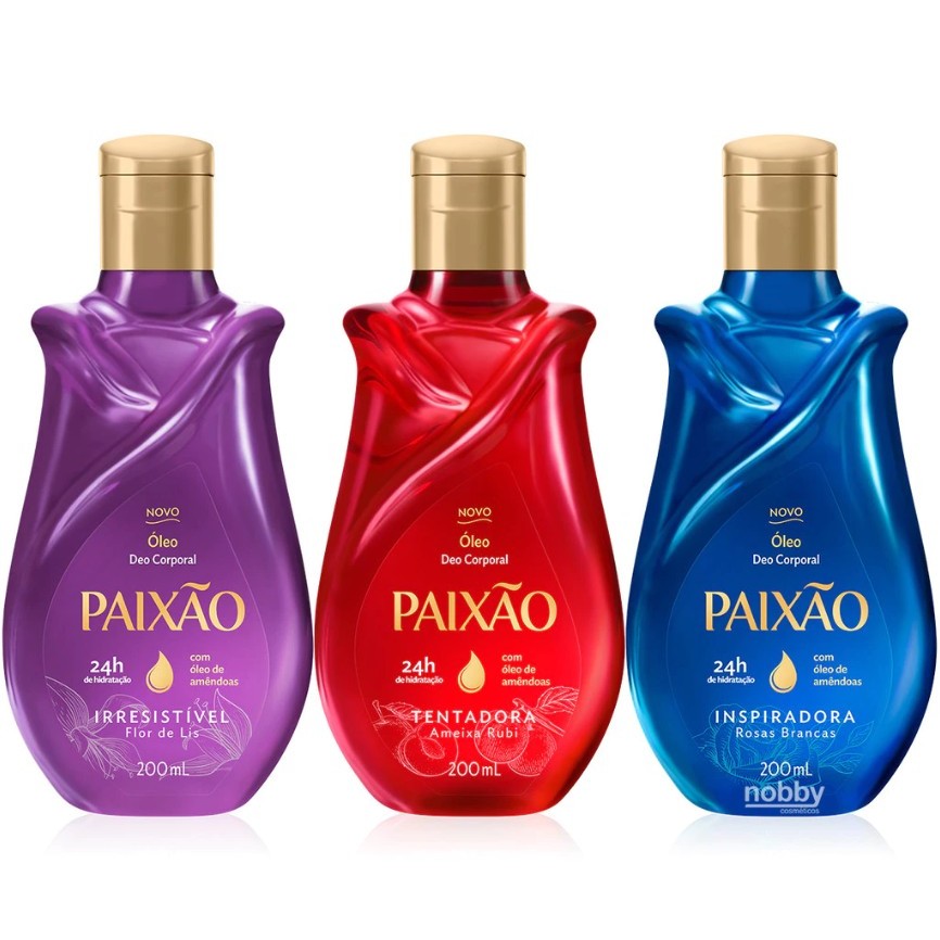 Óleo Corporal Paixão – Tentadora, Irresistível e Inspiradora 200ml