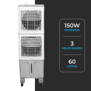 Climatizador Evaporativo Ventisol Clin Pro Duplo 60L  Econômico e Potente para Grandes Ambientes