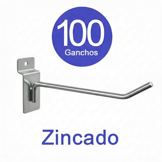 100 Ganchos Para Painel Canaletado de 10cm Zincado em Oferta na Shopee