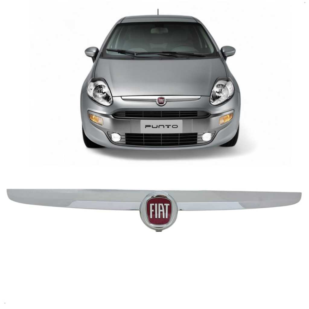 Grade Cromada Emblema Dianteira Punto 2013 2014 2015 2016 2017 Original