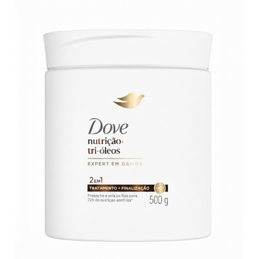 Máscara de Tratamento + Finalizador DOVE 2 em 1 Nutrição + Tri-Óleos 500g em Oferta na Shopee