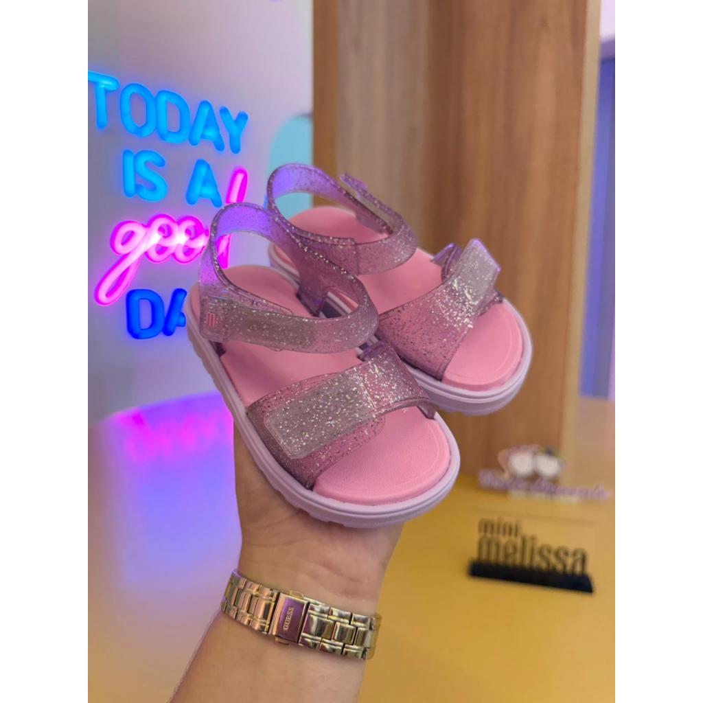 Mini Melissa Joy Baby Sandalia Infantil Menina Brilhos Original 38084
