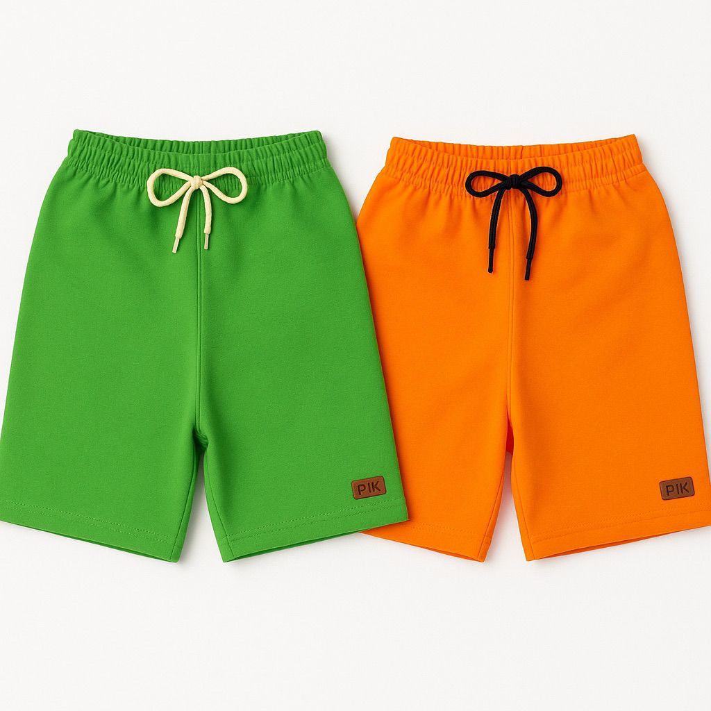 KIt 2 Bermudas Infantis Masculinas Moletinho 100% Algodão | Conforto e Estilo | Tamanhos 1 ao 16