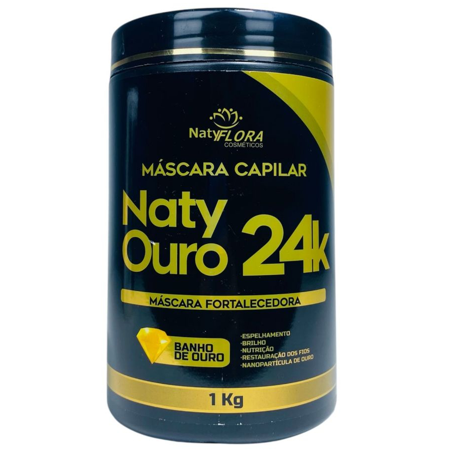 Máscara 24k Ouro Fortalecimento NatyFlora 1kg
