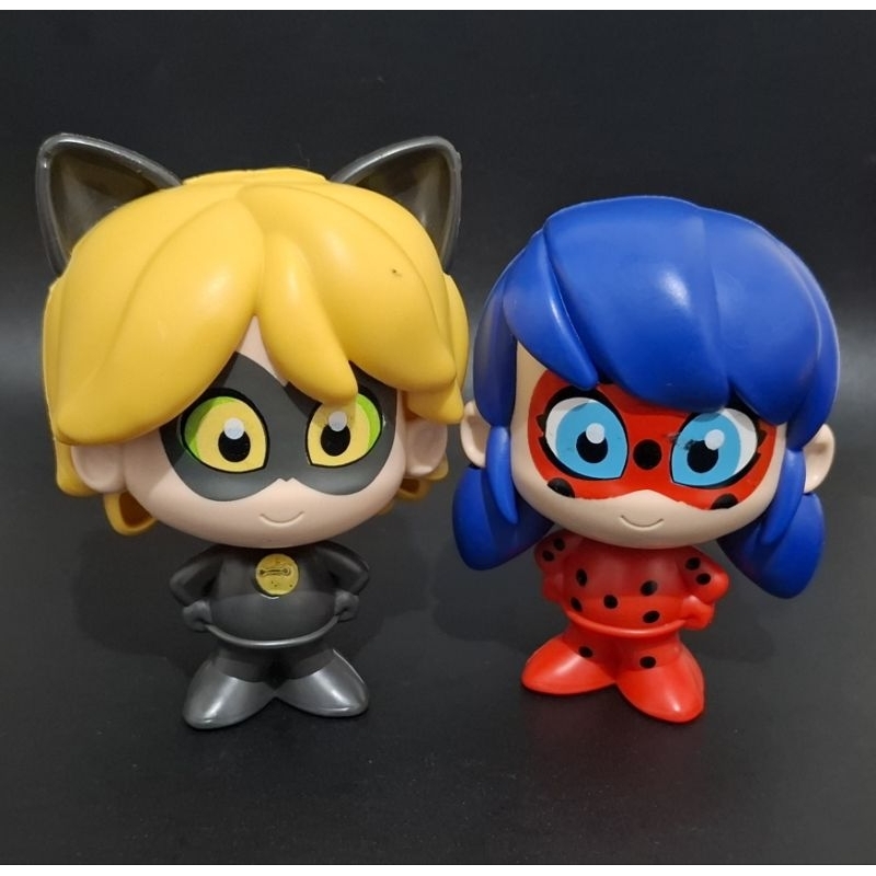 Miraculous Boneco Cat Noir e Lady Bug coleção Bob's 2024
