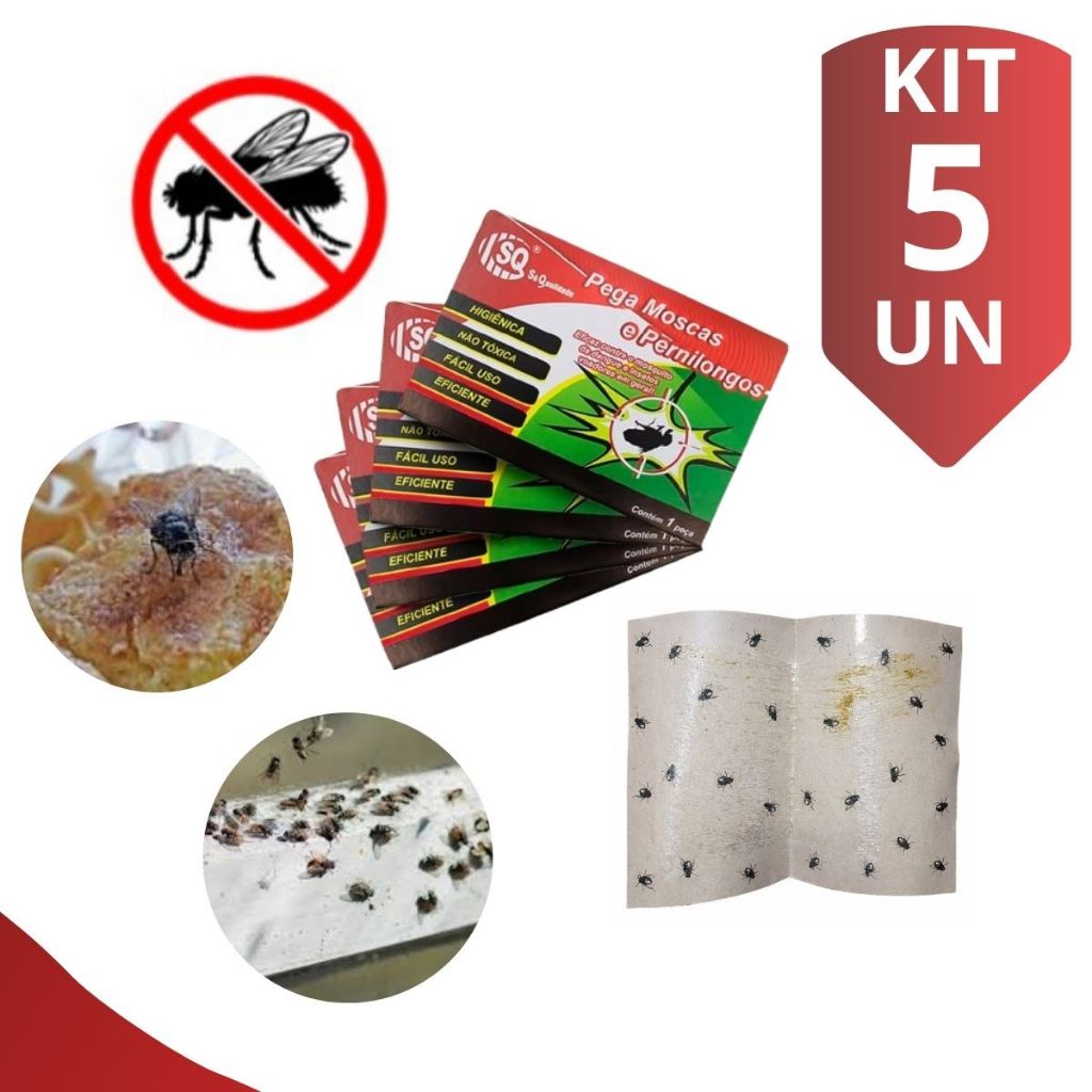 Kit Com Armadilhas Adesivas Pega Moscas Mosquitos Insetos em Oferta na Shopee