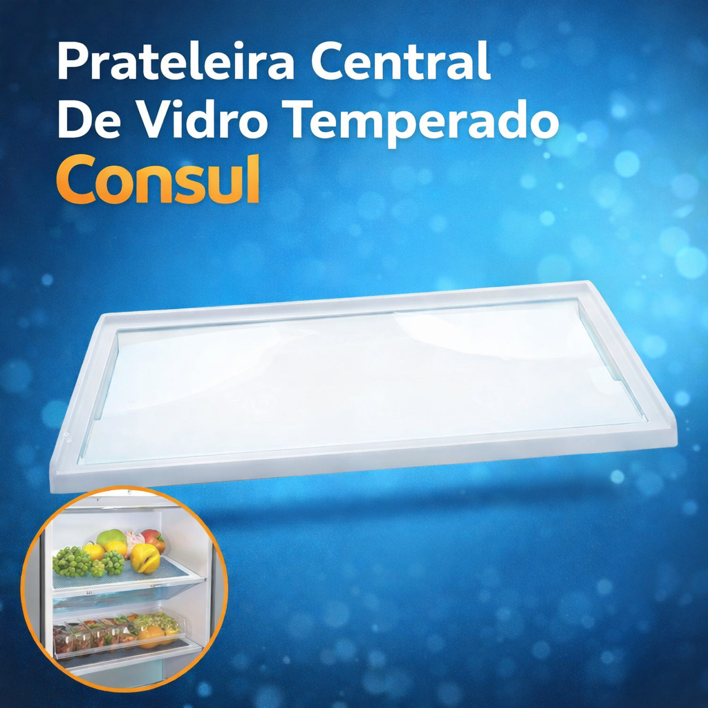 Prateleira Central De Vidro Temperado Consul Crm51 326065323