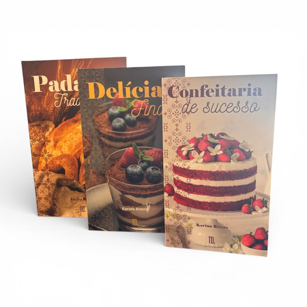 Kit Livro Decorativo Caixa Organizadora 3 Peças Padaria Cozinha Porta Joias e Documentos P M G em Oferta na Shopee