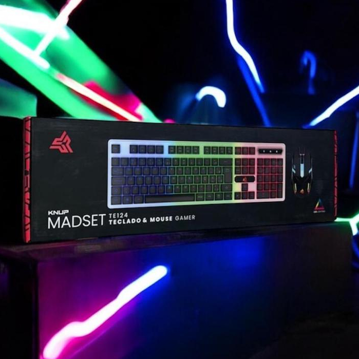 🎮🖥️ Kit Teclado e Mouse Gamer RGB USB com Iluminação LED | ABNT2 | Multimídia