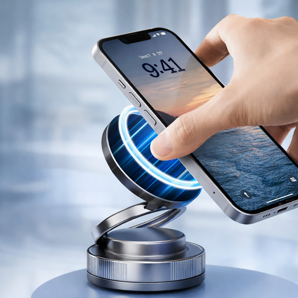 360 °Suporte Magnético Forte Para Telefone Carro Design Dobrável Vácuo Ajustável/Mesa/Uso Universal em Oferta na Shopee