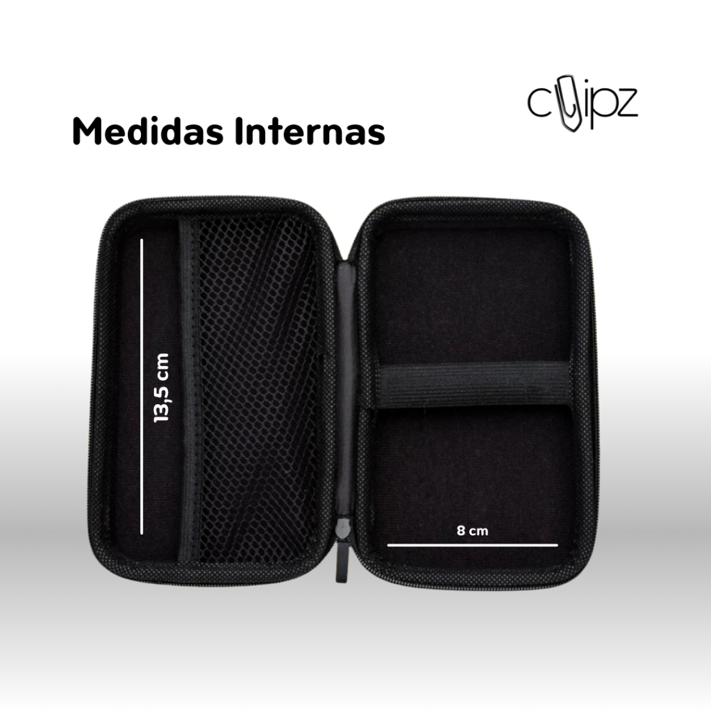 Case Organizadora Multiuso Rígido | Estojo para Cabos, Eletrônicos e Acessórios — imagem 2 de 2