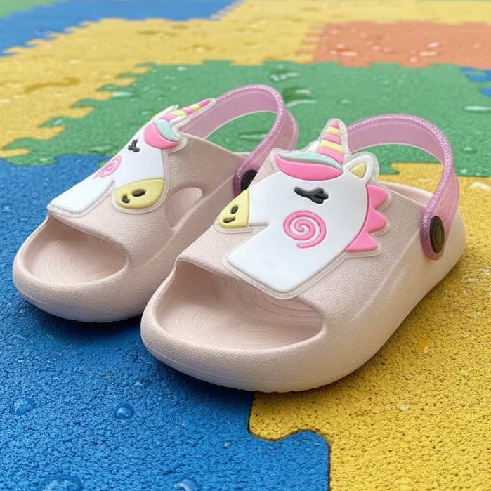 Chinelo Nuvem Slide infantil menina confortável unicórnio flor coração em Oferta na Shopee