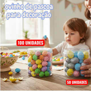 Ornamento De Páscoa Decoração Para Festa Chá De Bebê 100 e 50 UNIDADES em Oferta na Shopee