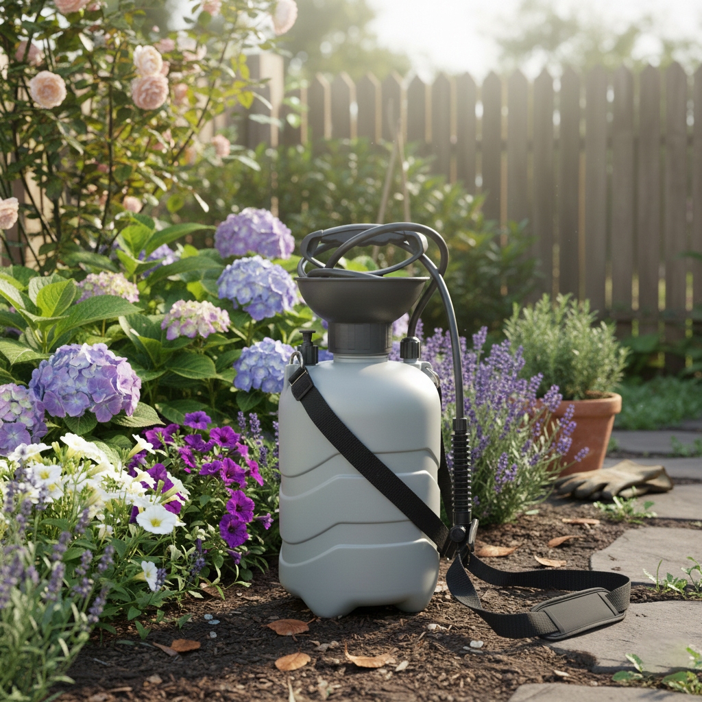 Pulverizador Agrícola Mec Pet 5 Litros Borrifador Com Compressão Jato Regulável