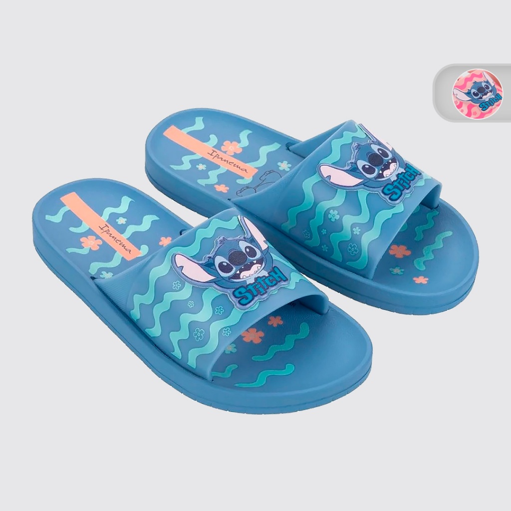 Chinelo Menina Slide Disney Stitch Ipanema 27367 em Oferta na Shopee