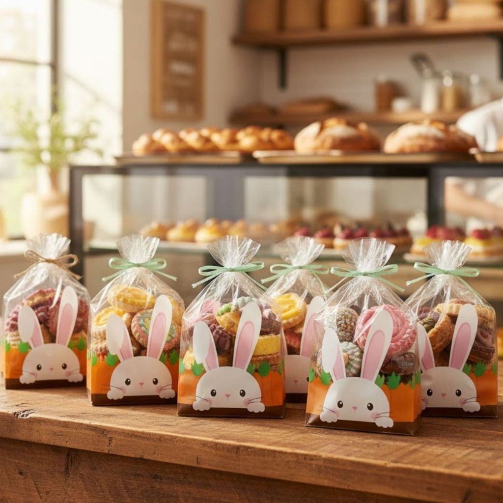 Saco Transparente Páscoa 11x19,5cm Coelho Adoleta - 200un - Cromus