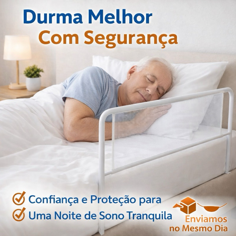 Grade de Cama de Proteção Branca Lisa | Tamanhos Pequena, Média, Grande e GG | Segurança antiqueda para Bebês, Crianças em Oferta na Shopee
