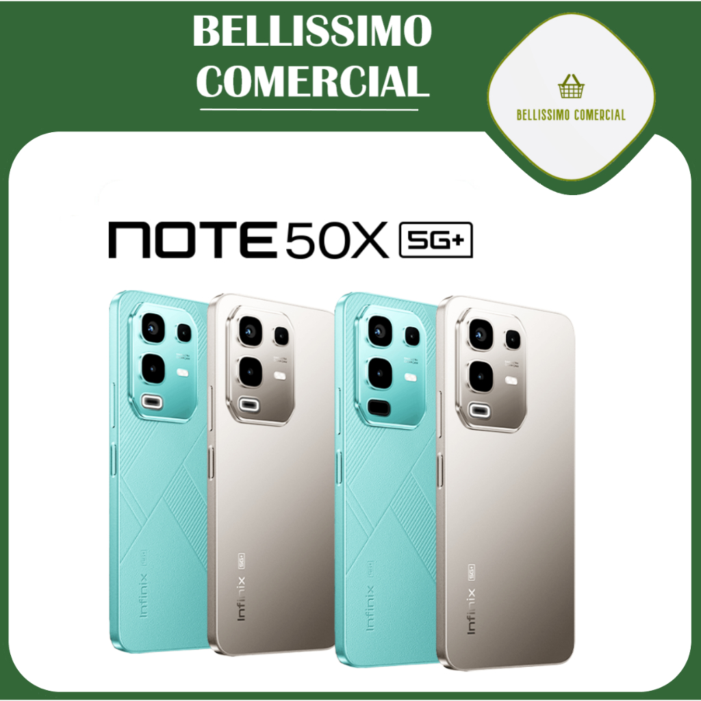 Smartphone Infinix Note 50x 5G 8gb Ram 256gb De Armazenamento, Tela 6,78 Polegadas Hd+ 120hz, Câmera 50mp + Selfie 8mp,