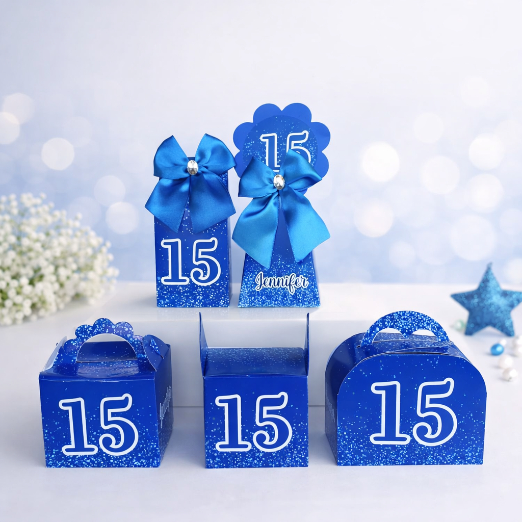 Personalizados para festa 15 anos azul  \ lembrancinhas 15 anos   / Kit festa 15 anos em Oferta na Shopee