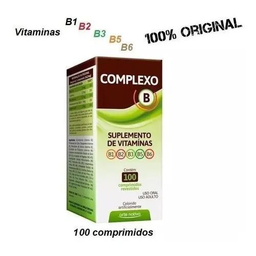 Complexo B  100 Comprimidos Arte Nativa – Suplemento de Vitaminas em Oferta na Shopee