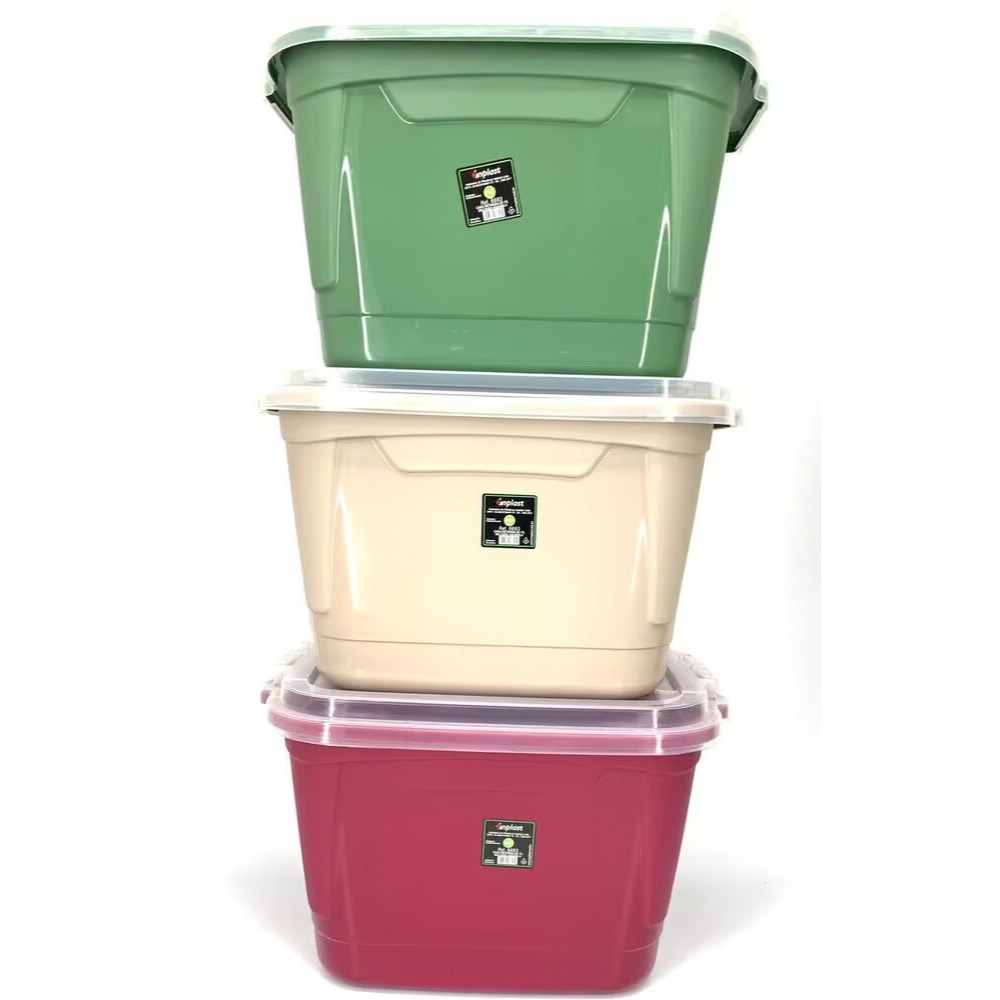 (16.99) PINK DECORAÇÕES INPLAST UTILIDADES - CAIXA RETANGULAR 17L MULTI USO (NC)