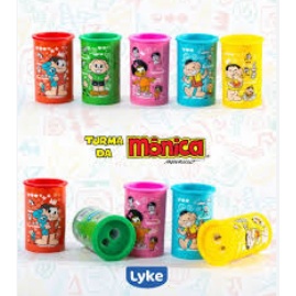 Apontador 2 Furos Cilídrico Turma Da Mônica C/Depósito - Lyke em Oferta na Shopee