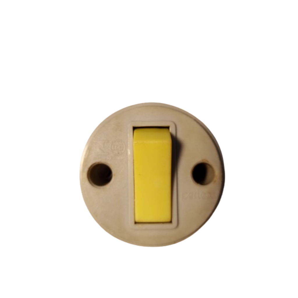Interruptor 1 Tecla Simples Sobrepor Cinza Perlex