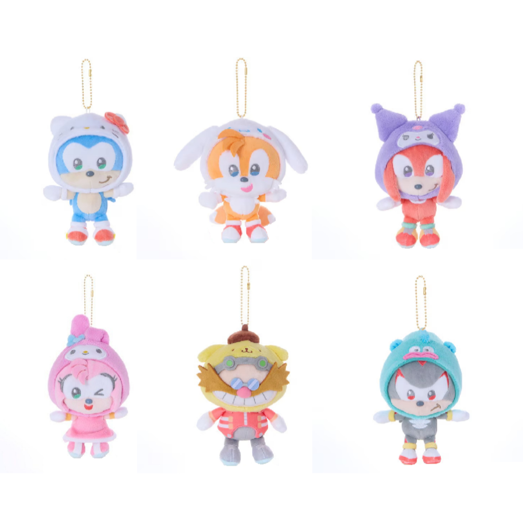 [Direct from Japan] SONIC & FRIENDS Sanrio characters Plush doll Keychain Series Japan NEW