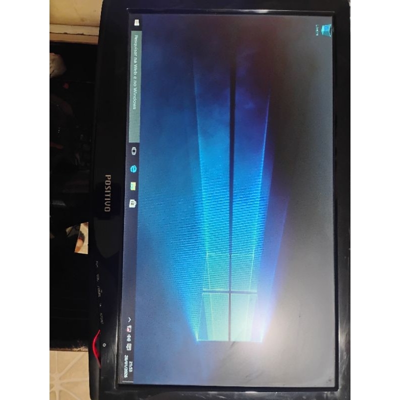 monitor positivo 19" w1943c sem cabos marcas abertura carcaça funcionando normalmente