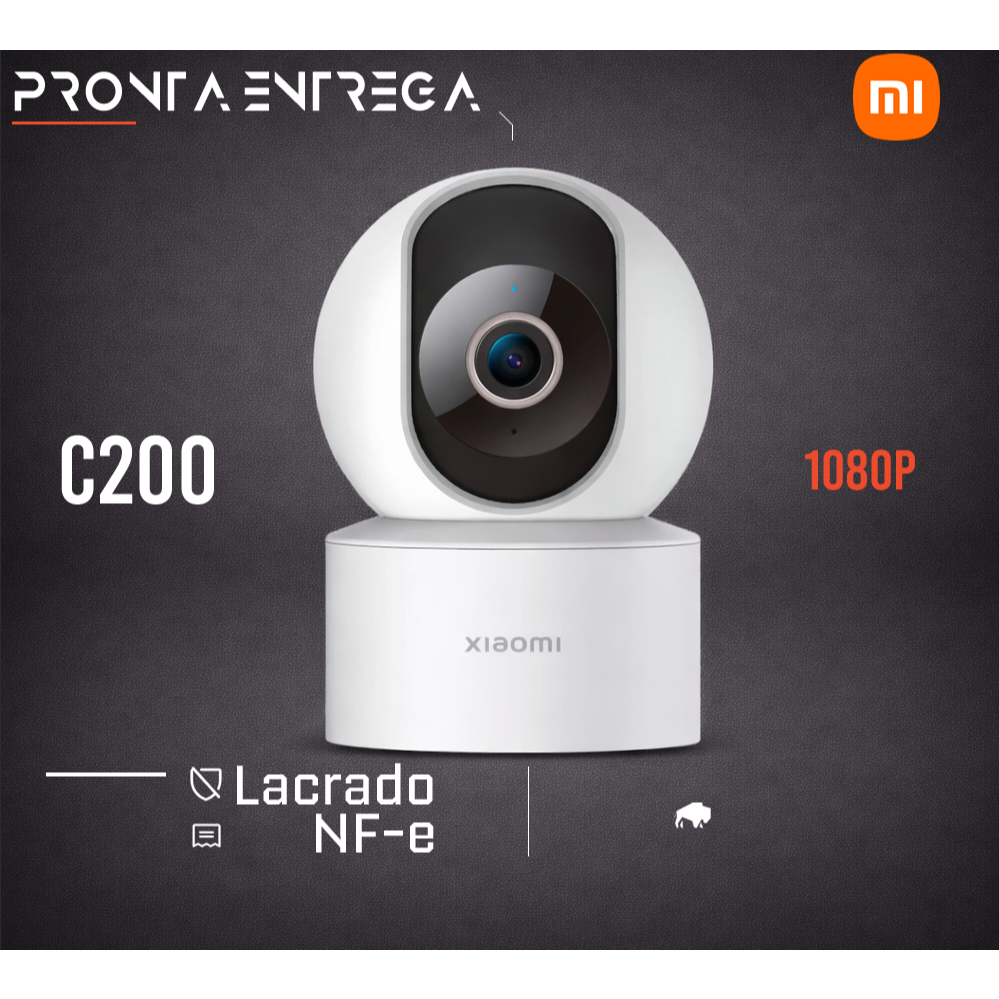 Câmera Xiaomi Smart C201 HD 1080p high resolution 360° visão noturna detector movimento