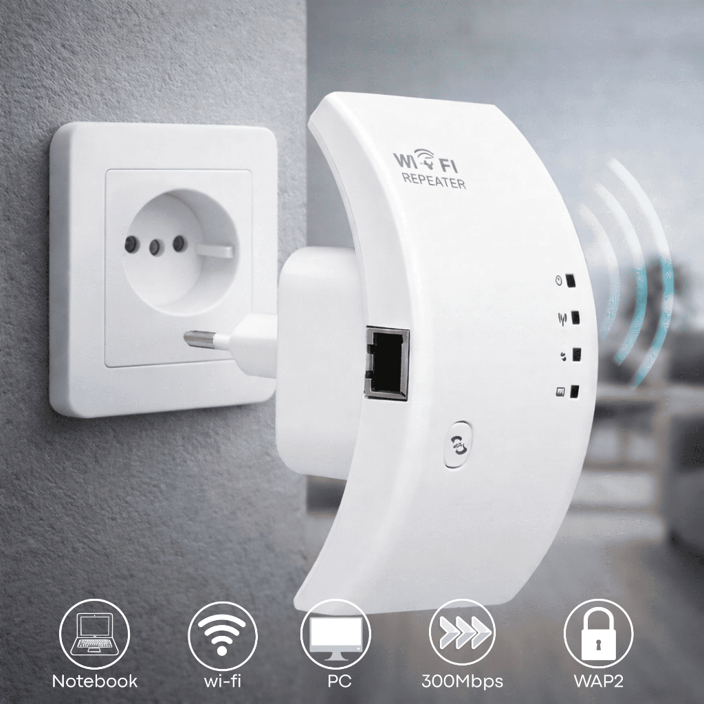 Repetidor Wifi  Roteador Amplificador de Sinal Extensor Rapido