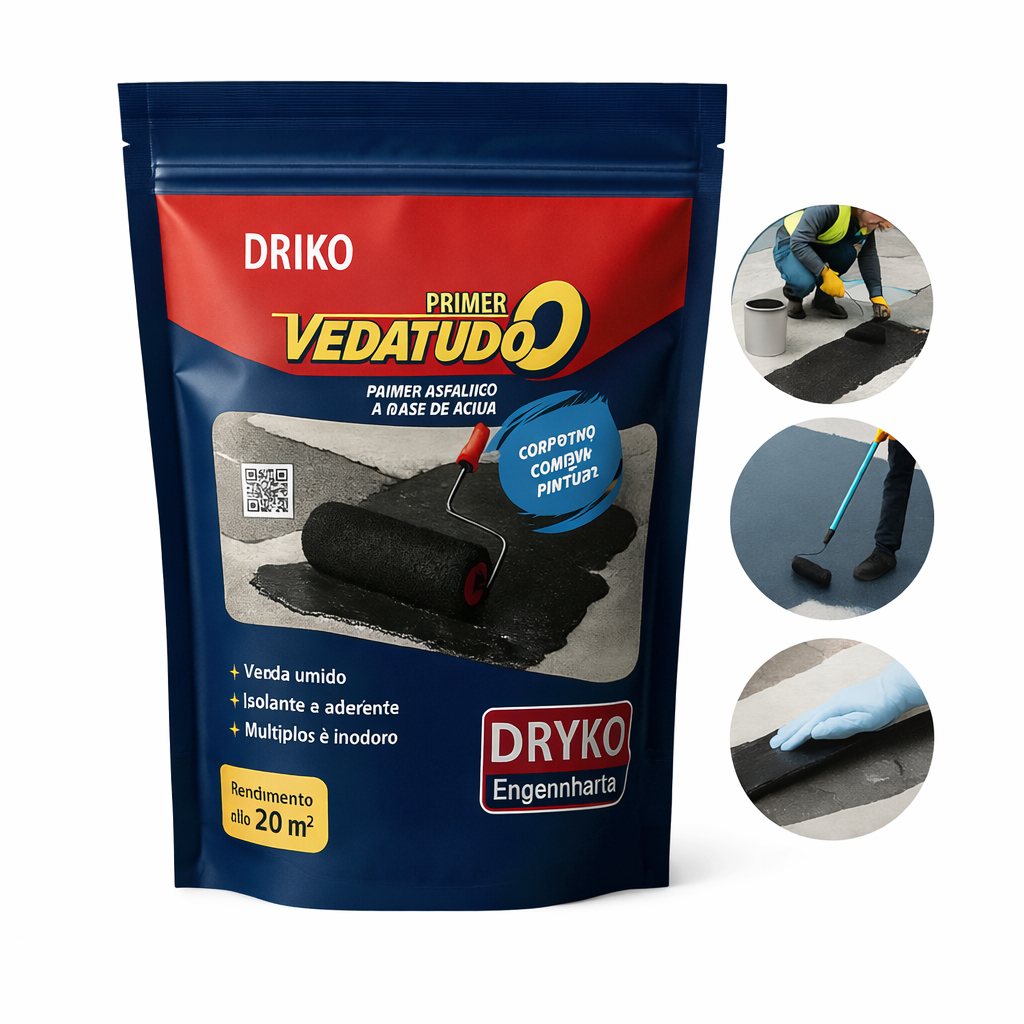 Primer Asfaltico 1L Para Fita Manta Asfáltica Adesiva De Telhado em Oferta na Shopee