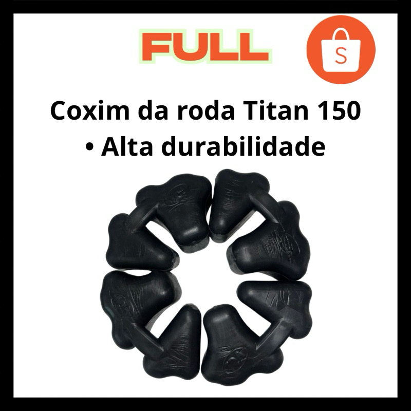 Kit bucha Coxim Coroa com 4 peças Alta Resistência moto Titan 150/160. Fan 150/160