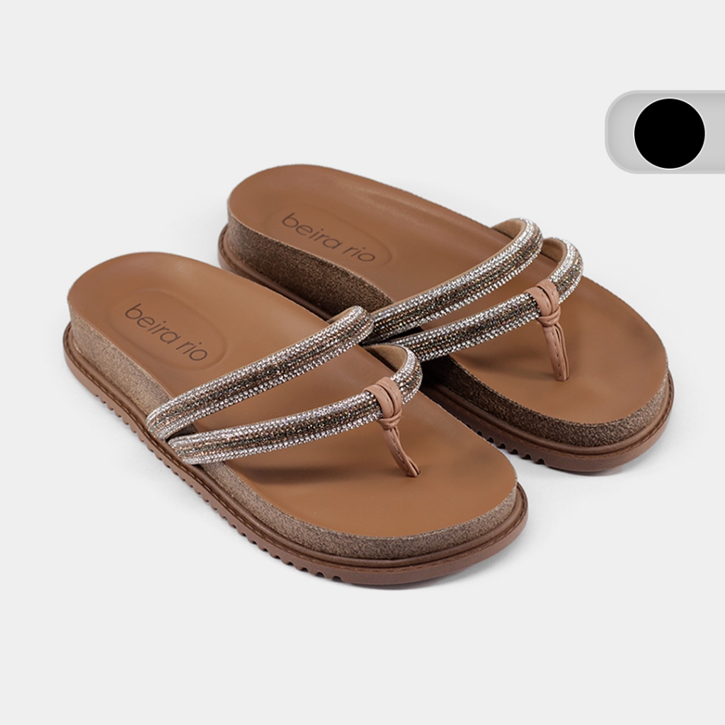 Chinelo Beira Rio Feminino C/Strass 8524107 em Oferta na Shopee