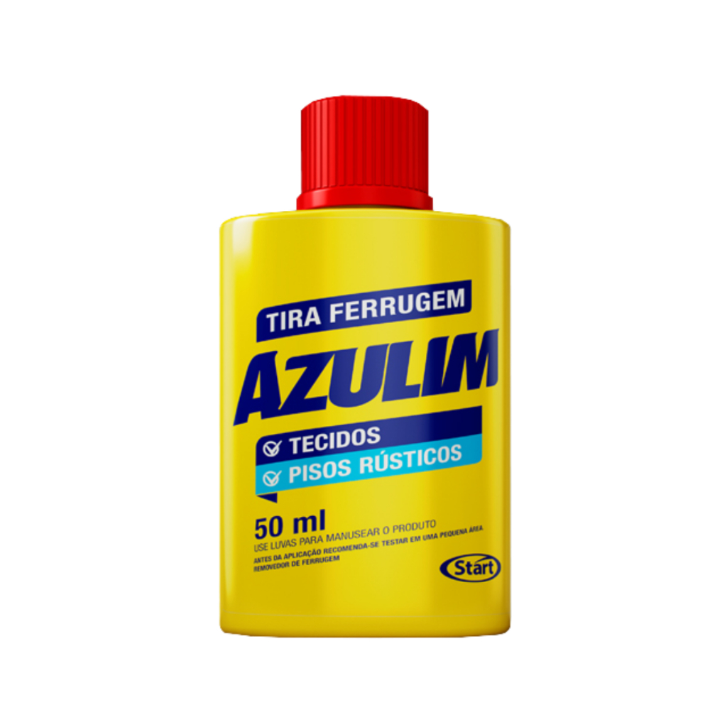 Até 2UN Tira Ferrugem Azulim 50ml Para Tecidos/Pisos Rústicos em Oferta na Shopee