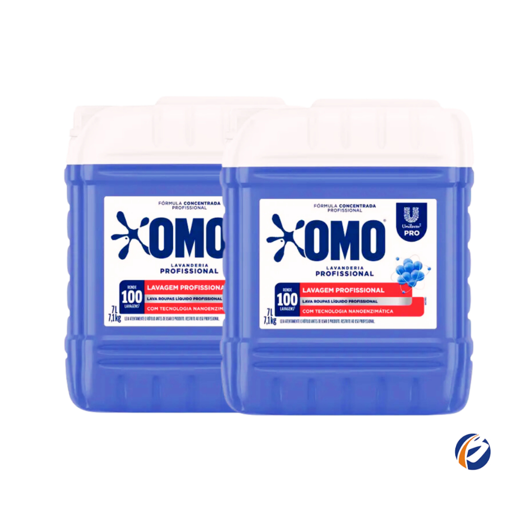 Kit 2und Lava Roupas Líquido Lavanderia Pro Omo 7L em Oferta na Shopee