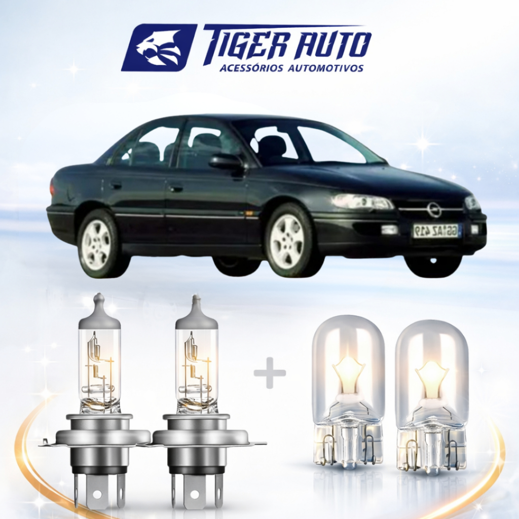 Lampada farol BAIXO / ALTO + LANTERNA GM Omega - 1992 até 1998