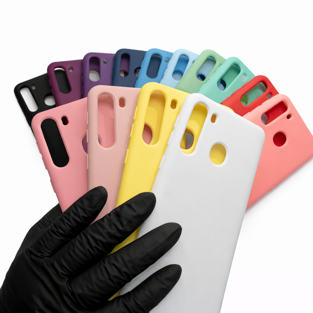 Capa de Celular para Samsung Galaxy A21 Silicone Proteção de Câmera Interior Aveludado Macia Premium