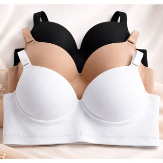 Kit C/ 2 Sutiãs Básicos Reforçados Microfibra com Bojo - Lingerie Direto da Fábrica Tamanhos P ao GG em Oferta na Shopee