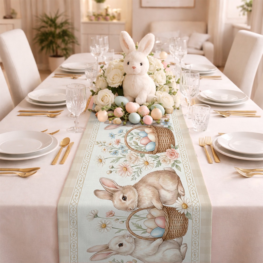 Trilho Caminho Mesa Páscoa Religiosa Tecido Sublimado em Oferta na Shopee