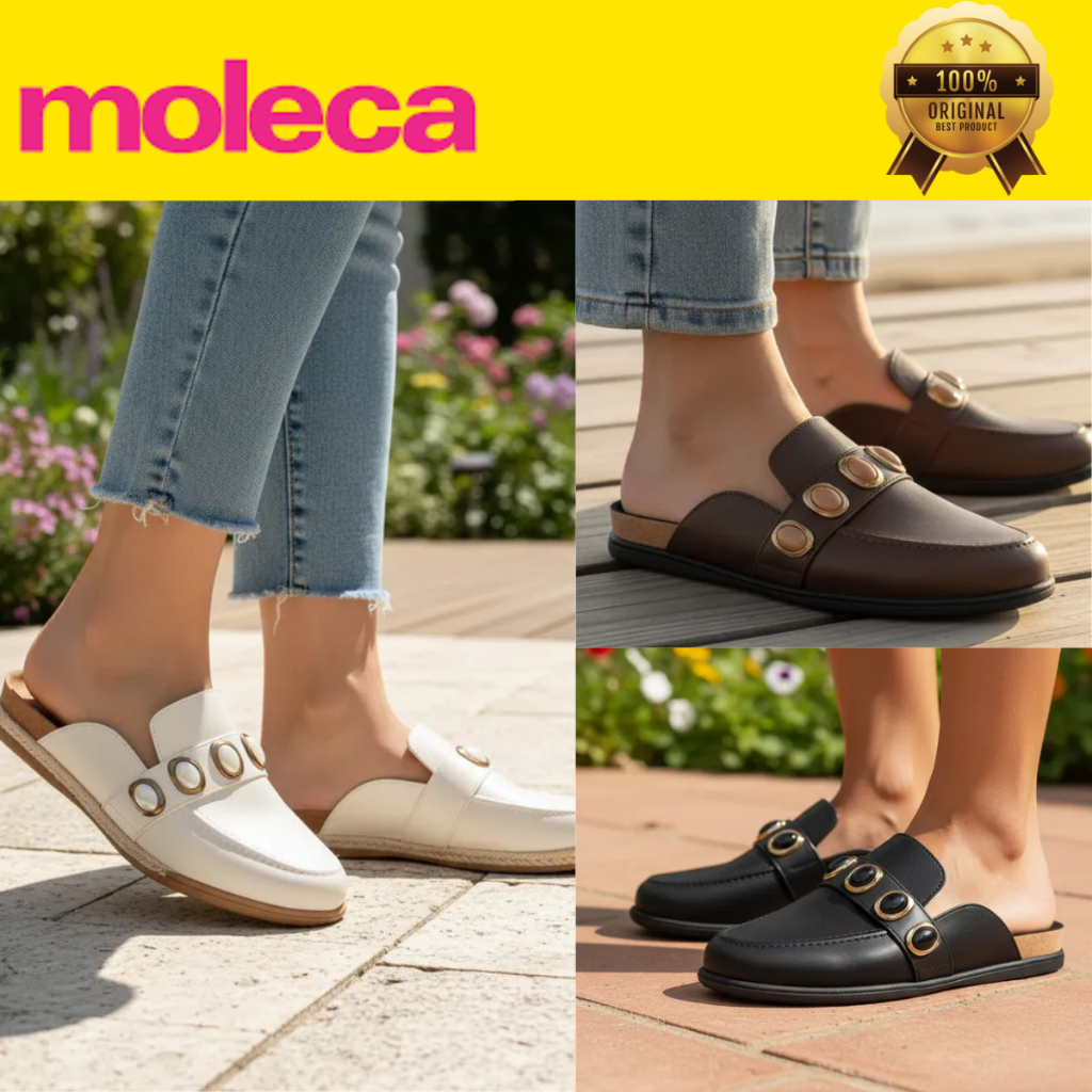 Mule Moleca Feminino Retrô Alpargata Apliques Pedras Baixo Confortável Lançamento 5826104 Original em Oferta na Shopee