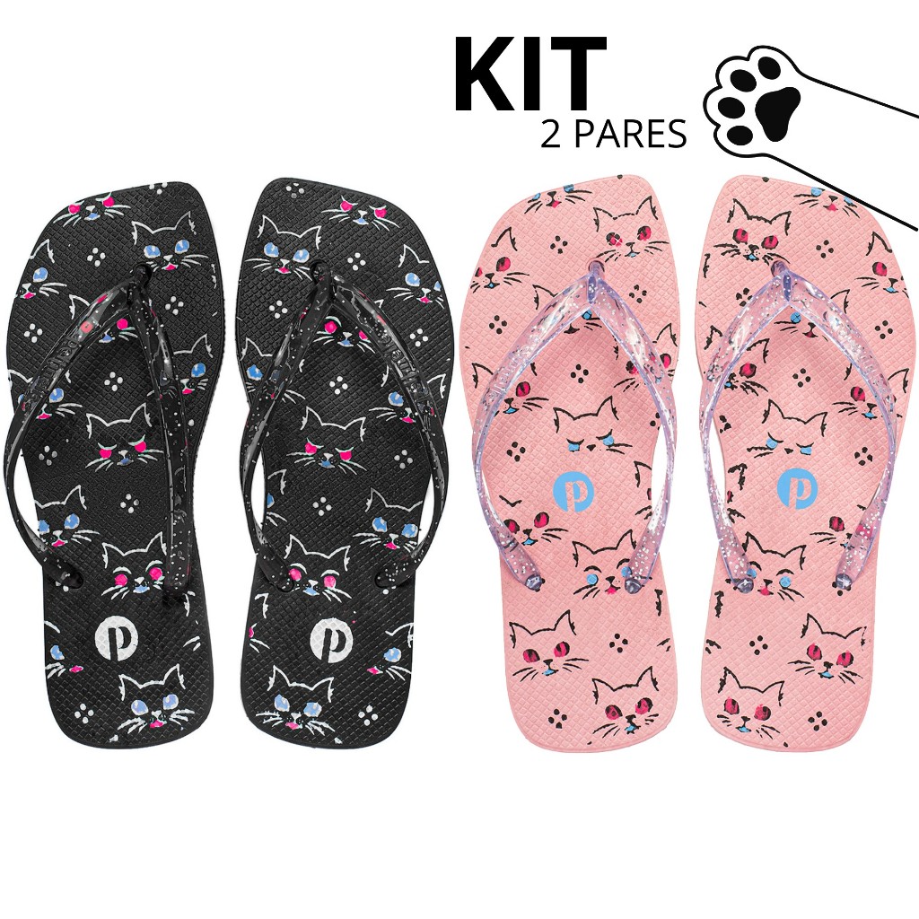 Kit Chinelo Feminino Confortável Leve Macio em Oferta na Shopee