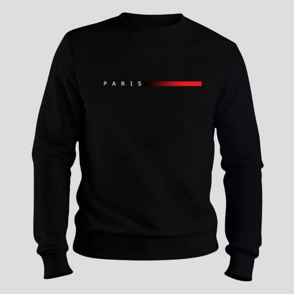 Moletom Masculino Algodão Paris Gola Redonda Blusa De Frio Casaco Oferta Envio Imediato